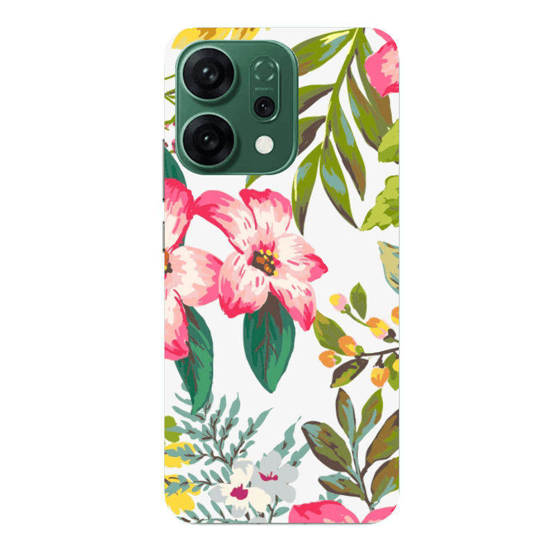 Oppo RENO 14 Red laves Transparent Silicone TPU Θήκη